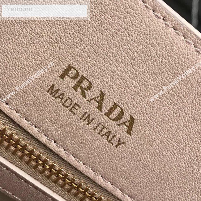 Prada Contrasting Side Saffiano Leather Large Tote 1BA153 Light Nude 2019 (PYZ-9070258)