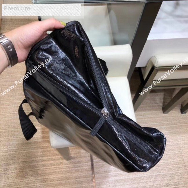Chanel Mesh Canvas and PVC Small Shopping Tote Bag Black 2019 (SMJD-9070627)