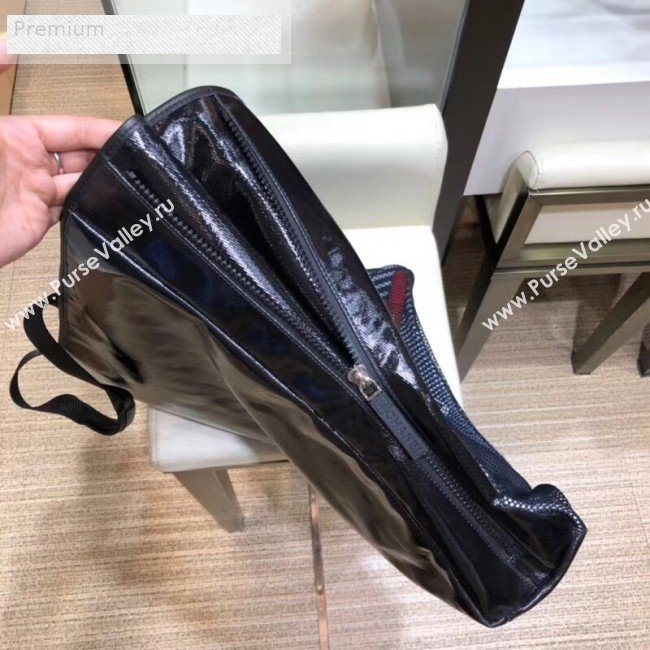 Chanel Mesh Canvas and PVC Large Shopping Tote Bag Black 2019 (SMJD-9070628)