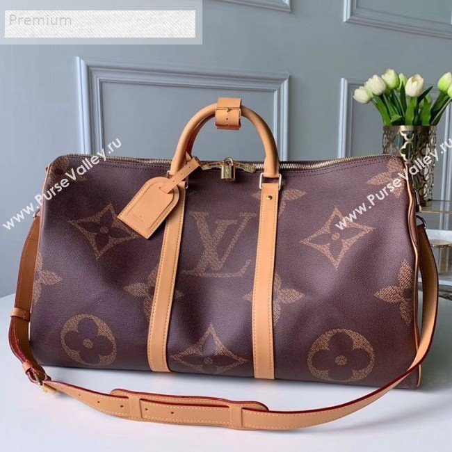 Louis Vuitton Giant Monogram Keepall Bandouliere 50 Top Handle Bag M44739 2019 (KD-9070820)