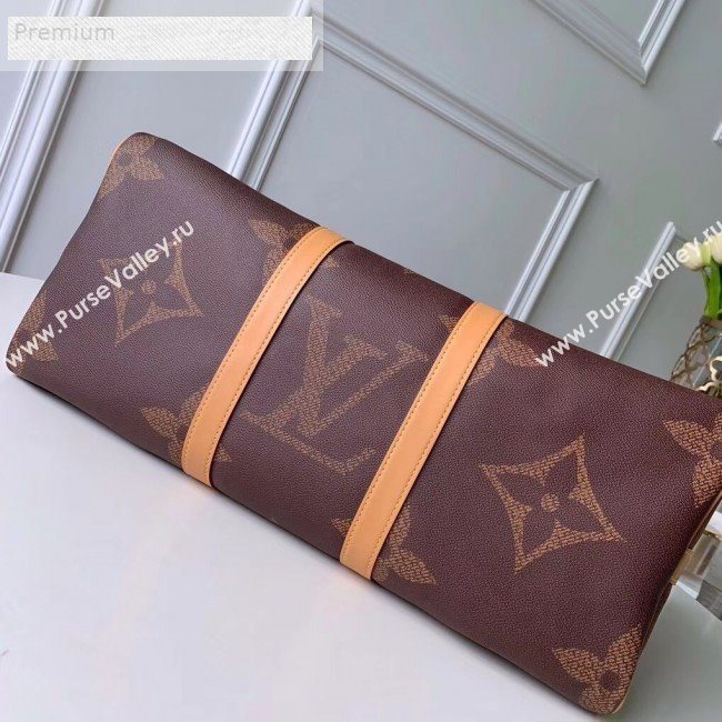 Louis Vuitton Giant Monogram Keepall Bandouliere 50 Top Handle Bag M44739 2019 (KD-9070820)