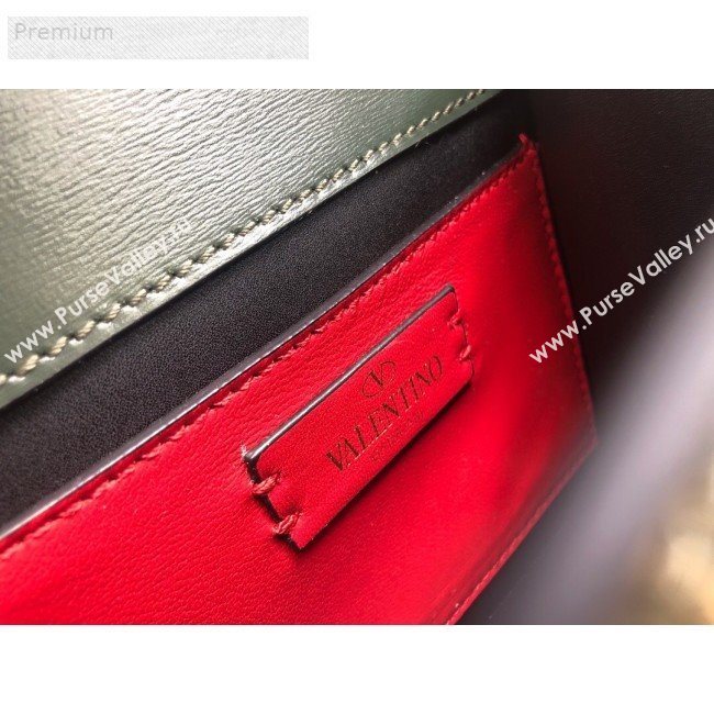 Valentino Small VSLING Smooth Calfskin Shoulder Bag Green 2019 (JIND-9070919)
