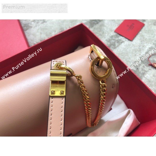 Valentino Small VSLING Smooth Calfskin Shoulder Bag Light Pink 2019 (JIND-9070921)