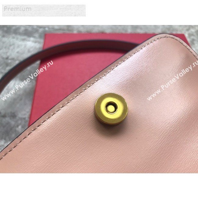 Valentino Small VSLING Smooth Calfskin Shoulder Bag Light Pink 2019 (JIND-9070921)