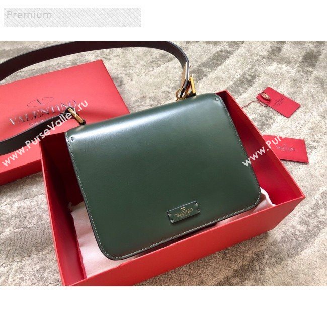 Valentino Large VSLING Smooth Calfskin Shoulder Bag Green 2019 (JIND-9070924)