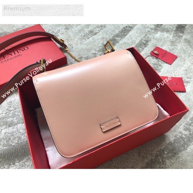 Valentino Large VSLING Smooth Calfskin Shoulder Bag Light Pink 2019 (JIND-9070926)