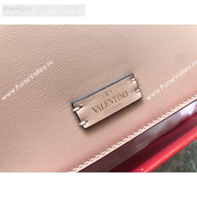 Valentino Large VSLING Smooth Calfskin Shoulder Bag Light Pink 2019 (JIND-9070926)
