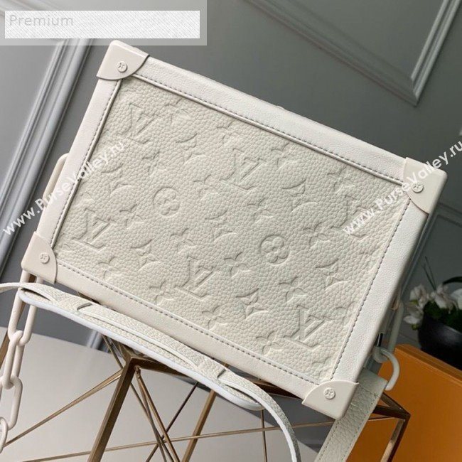 Louis Vuitton Monogram Empreinte Leather Soft Trunk Case Shoulder Bag M44478 White 2019 (KD-9070824)