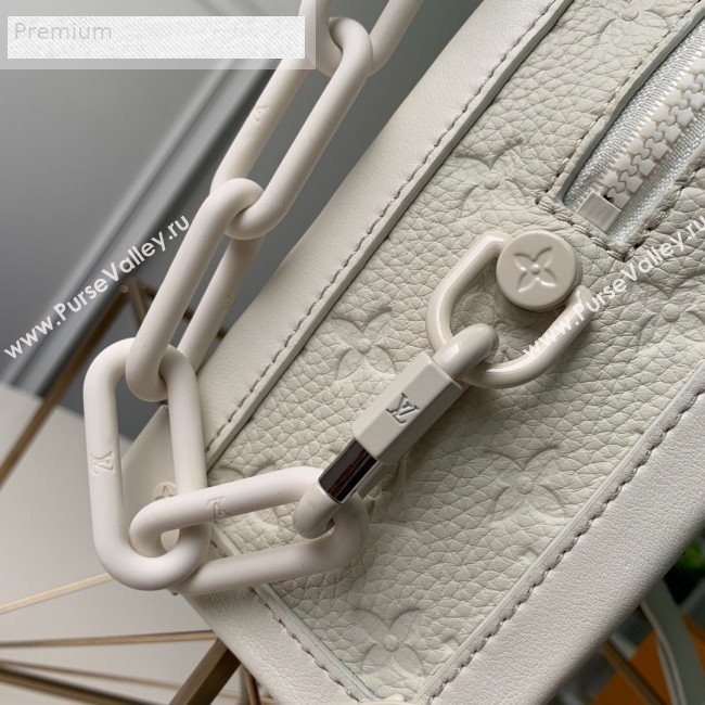 Louis Vuitton Monogram Empreinte Leather Soft Trunk Case Shoulder Bag M44478 White 2019 (KD-9070824)