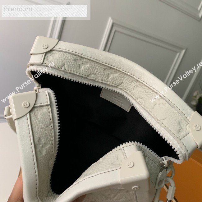 Louis Vuitton Monogram Empreinte Leather Soft Trunk Case Shoulder Bag M44478 White 2019 (KD-9070824)