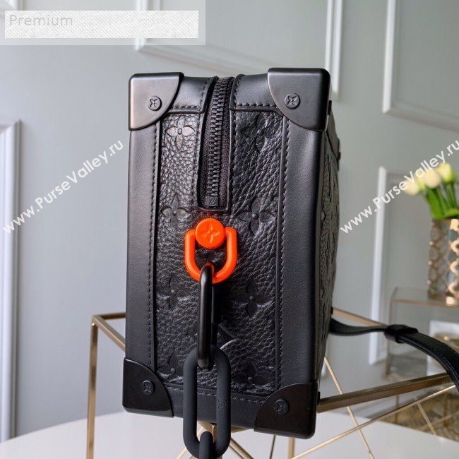 Louis Vuitton Monogram Empreinte Leather Soft Trunk Case Shoulder Bag M44478 Black 2019 (KD-9070823)