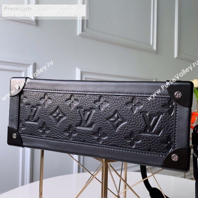 Louis Vuitton Monogram Empreinte Leather Soft Trunk Case Shoulder Bag M44478 Black 2019 (KD-9070823)