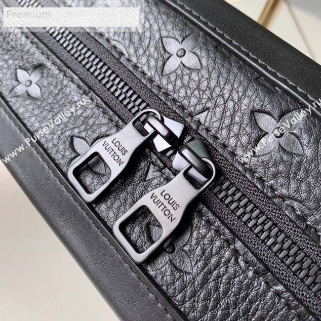 Louis Vuitton Monogram Empreinte Leather Soft Trunk Case Shoulder Bag M44478 Black 2019 (KD-9070823)