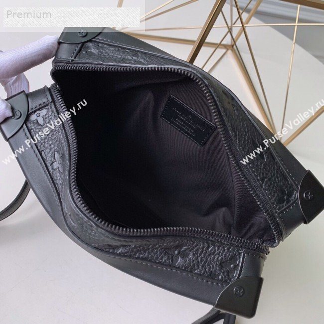 Louis Vuitton Monogram Empreinte Leather Soft Trunk Case Shoulder Bag M44478 Black 2019 (KD-9070823)