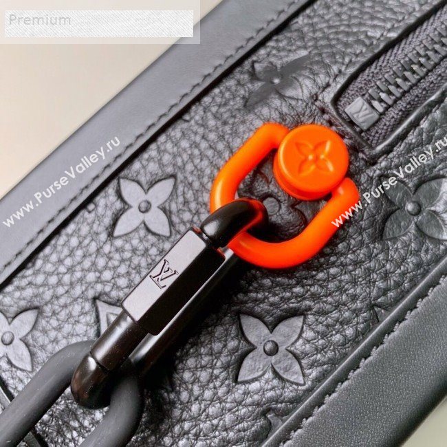 Louis Vuitton Monogram Empreinte Leather Soft Trunk Case Shoulder Bag M44478 Black 2019 (KD-9070823)