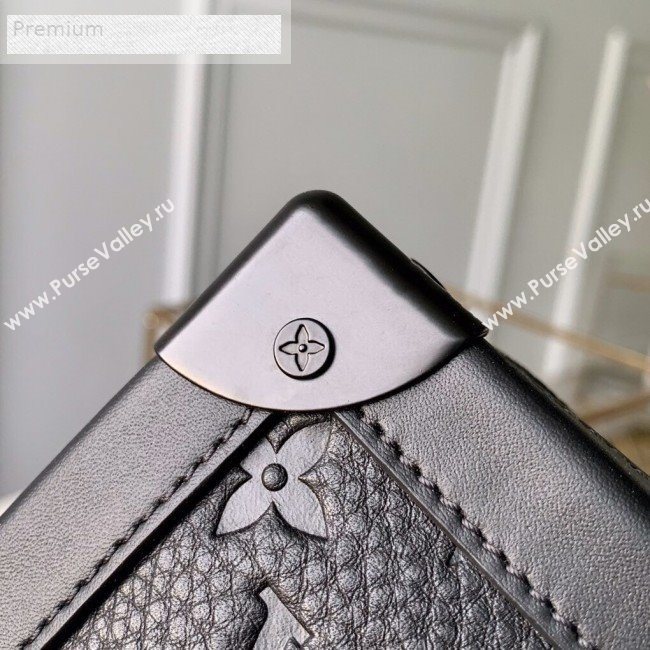 Louis Vuitton Monogram Empreinte Leather Soft Trunk Case Shoulder Bag M44478 Black 2019 (KD-9070823)