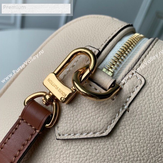 Louis Vuitton Monogram Empreinte Leather Speedy Bandouliere 20 M42397 Cream White 2019 (KD-9070826)
