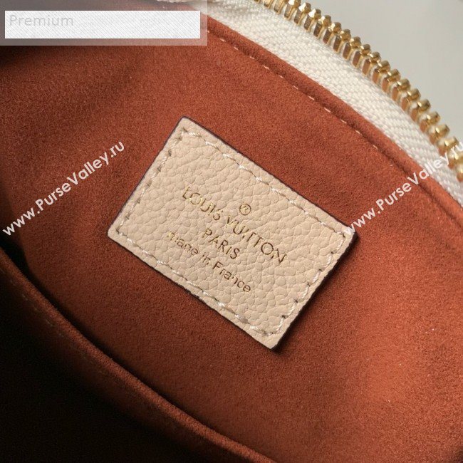 Louis Vuitton Monogram Empreinte Leather Speedy Bandouliere 20 M42397 Cream White 2019 (KD-9070826)