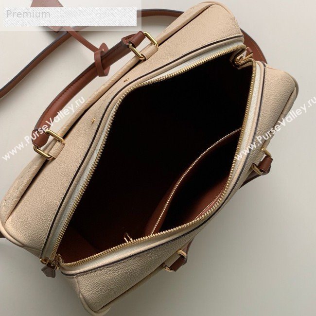 Louis Vuitton Monogram Empreinte Leather Speedy Bandouliere 25 M44736 Cream White 2019 (KD-9070827)