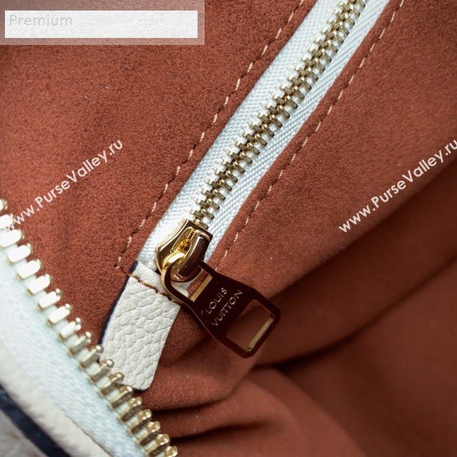 Louis Vuitton Monogram Empreinte Leather Speedy Bandouliere 25 M44736 Cream White 2019 (KD-9070827)