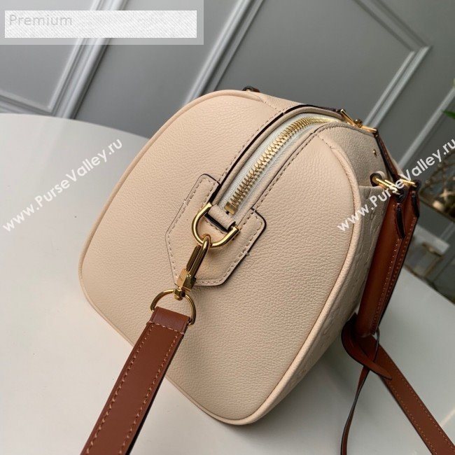 Louis Vuitton Monogram Empreinte Leather Speedy Bandouliere 30 M42406 Cream White 2019 (KD-9070828)