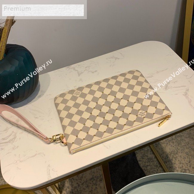 Louis Vuitton Damier Azur Canvas Studded City Pouch N60253 2019 (LVSJ-9070829)