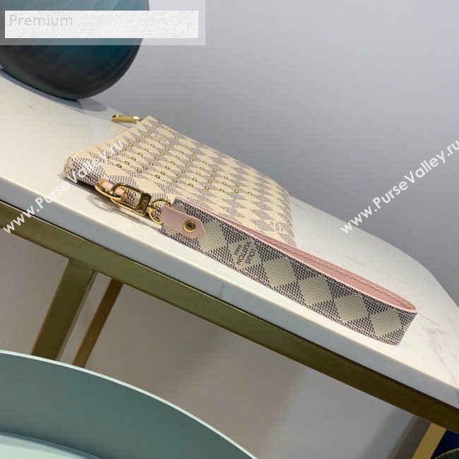 Louis Vuitton Damier Azur Canvas Studded City Pouch N60253 2019 (LVSJ-9070829)