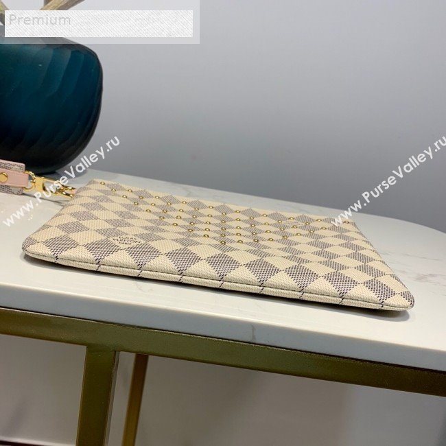 Louis Vuitton Damier Azur Canvas Studded City Pouch N60253 2019 (LVSJ-9070829)
