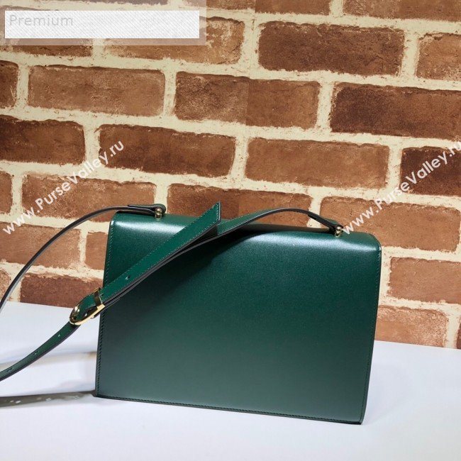 Gucci Zumi Smooth Leather Small Shoulder Bag 576388 Green 2019 (DLH-9070836)