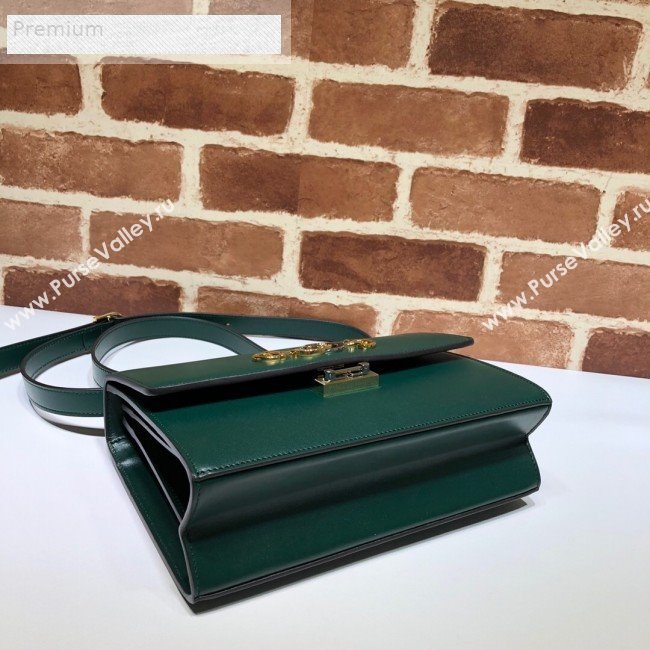 Gucci Zumi Smooth Leather Small Shoulder Bag 576388 Green 2019 (DLH-9070836)