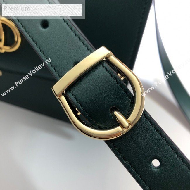 Gucci Zumi Smooth Leather Small Shoulder Bag 576388 Green 2019 (DLH-9070836)