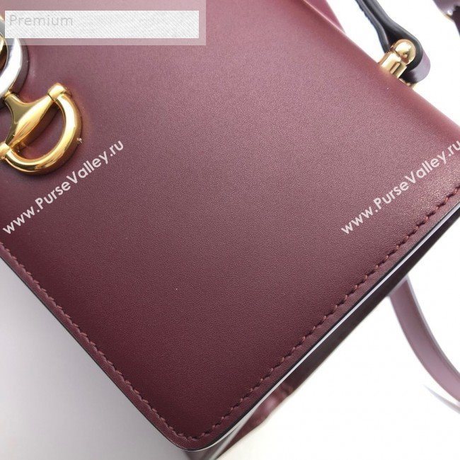Gucci Zumi Smooth Leather Small Shoulder Bag 576388 Burgundy 2019 (DLH-9070838)