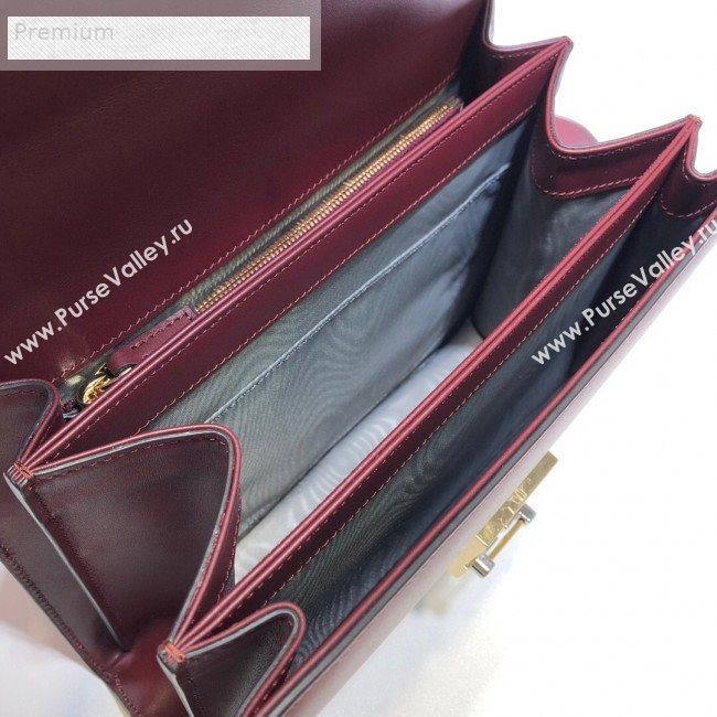 Gucci Zumi Smooth Leather Small Shoulder Bag 576388 Burgundy 2019 (DLH-9070838)
