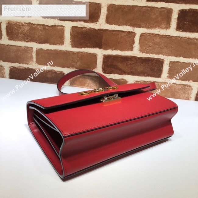 Gucci Zumi Smooth Leather Small Shoulder Bag 576388 Red 2019 (DLH-9070840)