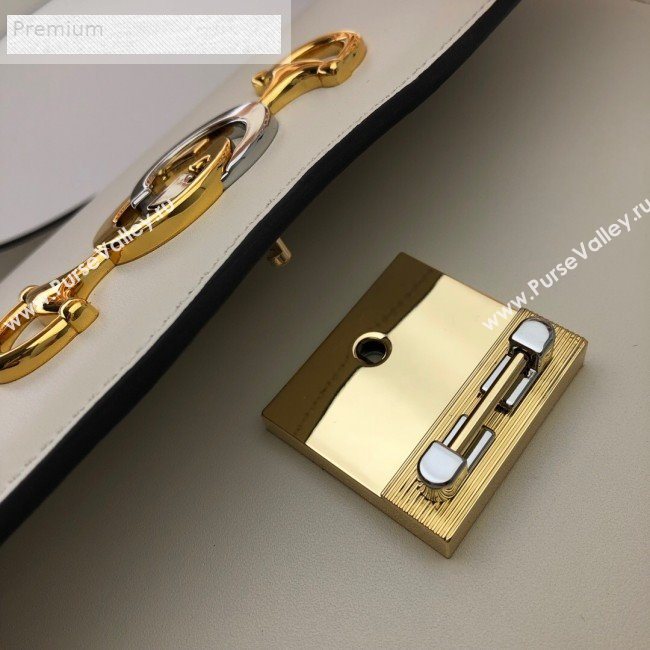 Gucci Zumi Smooth Leather Small Shoulder Bag 576388 White 2019 (DLH-9070835)