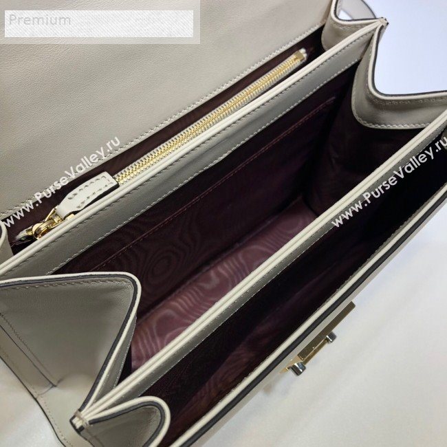 Gucci Zumi Smooth Leather Small Shoulder Bag 576388 White 2019 (DLH-9070835)