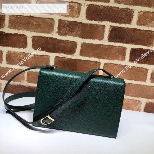 Gucci Zumi Grainy Leather Small Shoulder Bag 576388 Green 2019 (DLH-9070837)