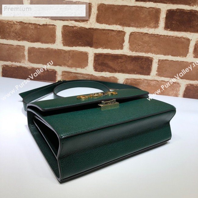 Gucci Zumi Grainy Leather Small Shoulder Bag 576388 Green 2019 (DLH-9070837)