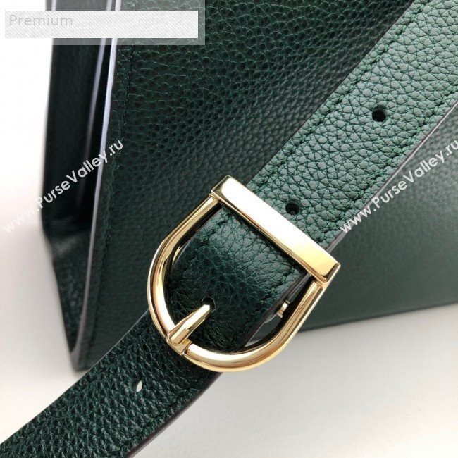 Gucci Zumi Grainy Leather Small Shoulder Bag 576388 Green 2019 (DLH-9070837)
