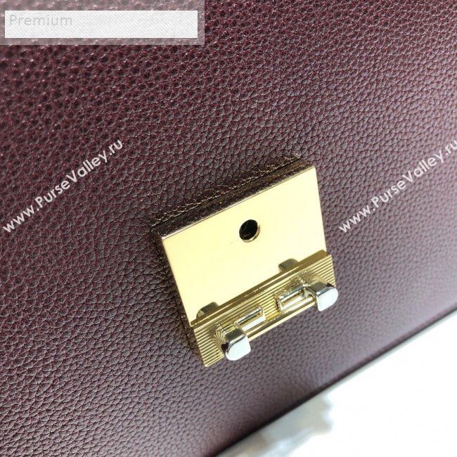 Gucci Zumi Grainy Leather Small Shoulder Bag 576388 Burgundy 2019 (DLH-9070839)