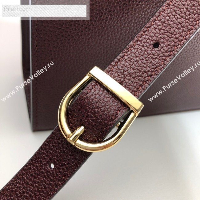 Gucci Zumi Grainy Leather Small Shoulder Bag 576388 Burgundy 2019 (DLH-9070839)