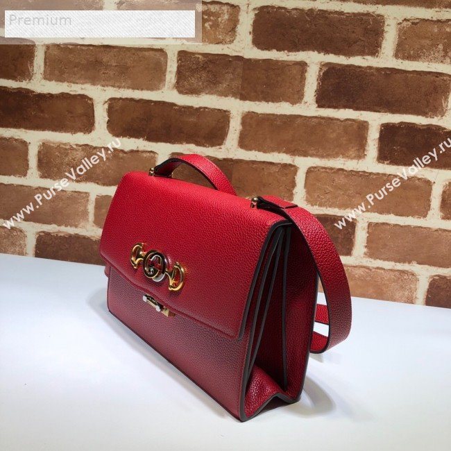 Gucci Zumi Grainy Leather Small Shoulder Bag 576388 Red 2019 (DLH-9070841)