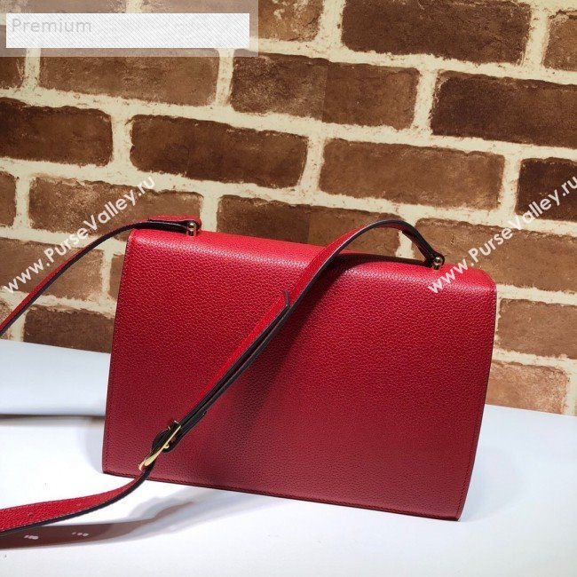 Gucci Zumi Grainy Leather Small Shoulder Bag 576388 Red 2019 (DLH-9070841)