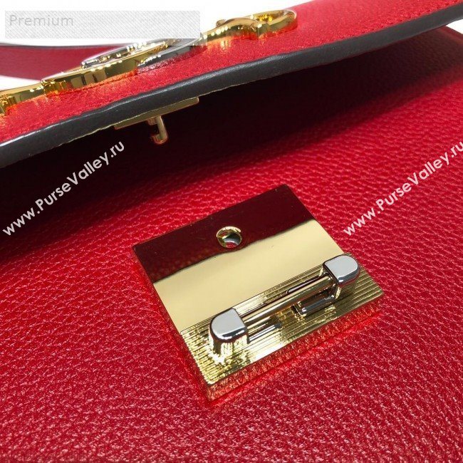 Gucci Zumi Grainy Leather Small Shoulder Bag 576388 Red 2019 (DLH-9070841)