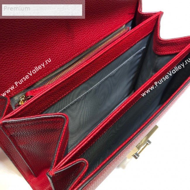Gucci Zumi Grainy Leather Small Shoulder Bag 576388 Red 2019 (DLH-9070841)
