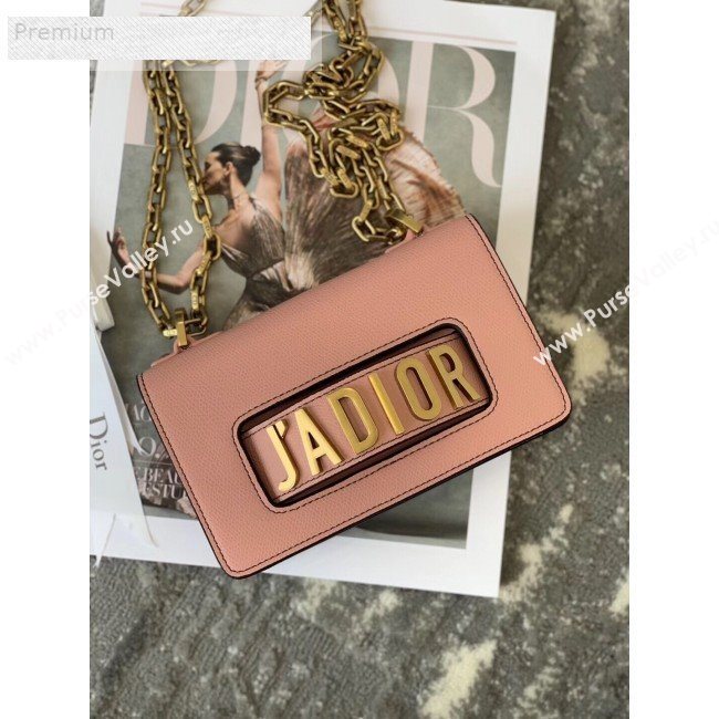 Dior JAdior Mini Flap Chain Bag in Palm Grained Leather Light Pink 2019 (XXG-9070859)