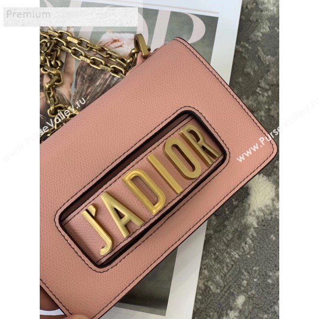 Dior JAdior Mini Flap Chain Bag in Palm Grained Leather Light Pink 2019 (XXG-9070859)