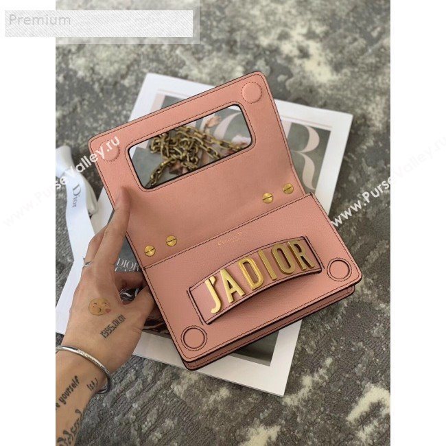 Dior JAdior Mini Flap Chain Bag in Palm Grained Leather Light Pink 2019 (XXG-9070859)