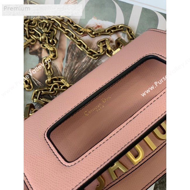 Dior JAdior Mini Flap Chain Bag in Palm Grained Leather Light Pink 2019 (XXG-9070859)