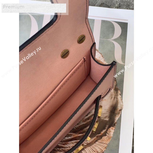 Dior JAdior Mini Flap Chain Bag in Palm Grained Leather Light Pink 2019 (XXG-9070859)